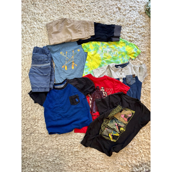 Other - Boys Clothing Bundle Size 5 Tees - Short Sleeve, Shorts 9 items